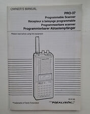 REALISTIC PRO-37 Programmable