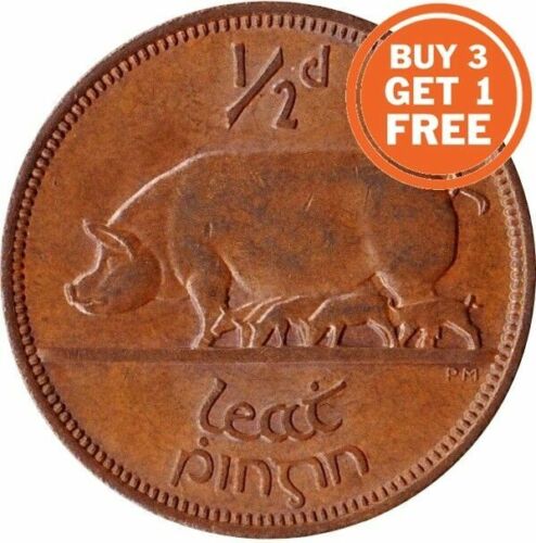 Ireland halfpenny coin pingin - halfpenny,