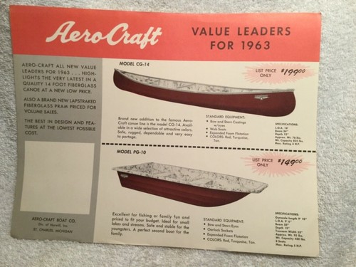 1963 for aero - for, boat