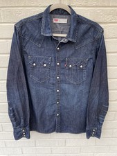 Levis Shirt Mens Medium Blue