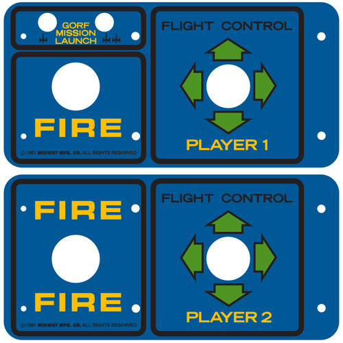 Gorf cocktail arcade control - cocktail,