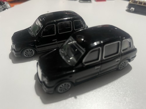 Black diecast taxis - diecast, good
