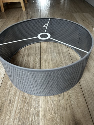 Grey large lampshade cm - grey,
