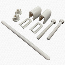 White Plastic Toilet Seat
