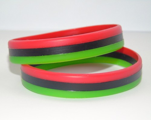 Pan african flag silicone - flag,