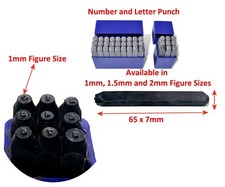 Number or Letter Punch from 1mm to 10mm Sizes Metal Stamp Security