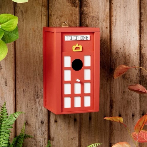 Cosy red hanging telephone - hanging,
