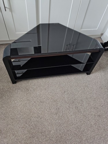 Stand black with - tv,