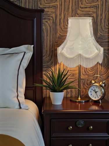 Cream table lampshades - , floor