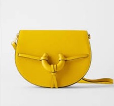 Zara Yellow Faux Leather