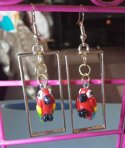 Kawaii polymer clay - polymer, parrot