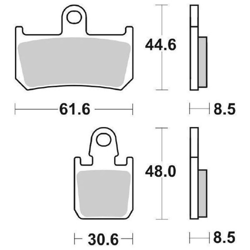 Set racing brake pads - 4,