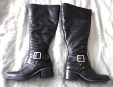 VINTAGE DUO ROVIGO LEATHER KNEE BOOTS Wide Calf 50cm Standard Foot 5 38 Fit 6