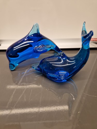 Vintage murano glass dolphins - murano,