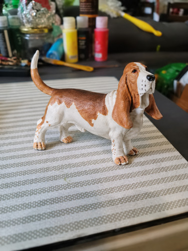 Basset hound dog - dog, toy