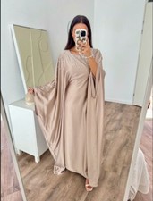 Women's Abaya With Pearl Stones & Inner Belt | Ladies Islamic Muslim Dubai Arab