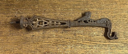 Antique ornate iron bird cage - antique,
