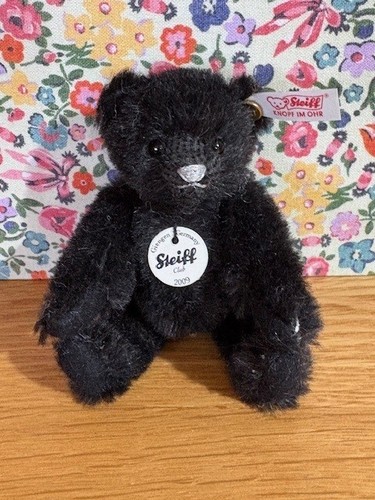 Steiff miniature black teddy - miniature,