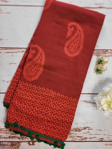 Indian mulmul cotton saree - indian,