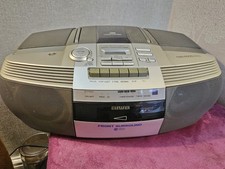 Aiwa CSD-ED90K Boombox CD Radio Tape Cassette Recorder - Fully Working