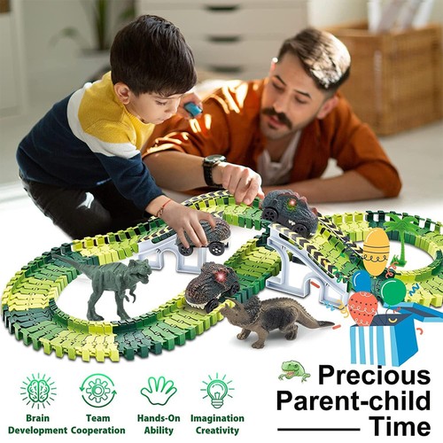 Dinosaur race track car - race, toy