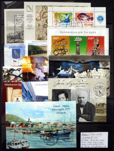 Iceland 1988 2011 sheets - 1988-2011, all