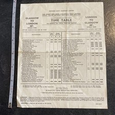 Bus Coach Timetable Sheet