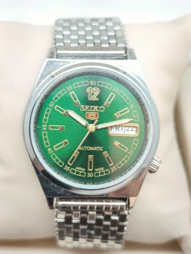 Seiko automatic green dial - seiko,