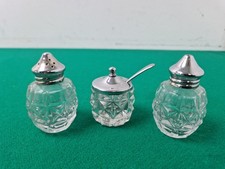 Small Retro Glass Cruet Set