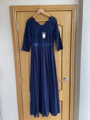 Miusol navy lace sequin - lace,
