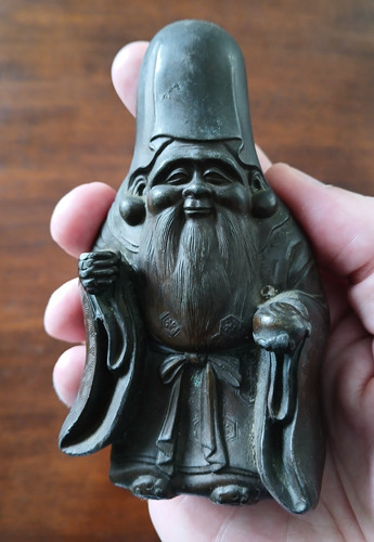 Antique japanese bronze figure - japanese,