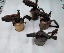Vintage Brass Blow Torch Lamp X 4 Spares /repair As Shown