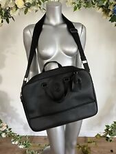 Ted Baker Mens Bag Laptop Travel Document Work Bag Black Faux Leather NEW