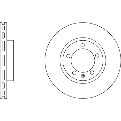 Brake discs vented for - 2x,