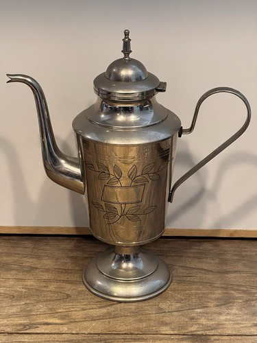 Vintage metal teapot coffee - metal,