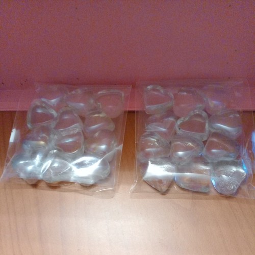 Clear glass heart - 24,