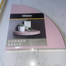 Pink Floating Corner Shelf