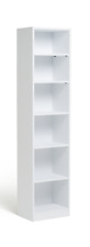 Maine Narrow Bookcase - White