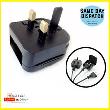 Black EU UK Plug Adaptor - C9