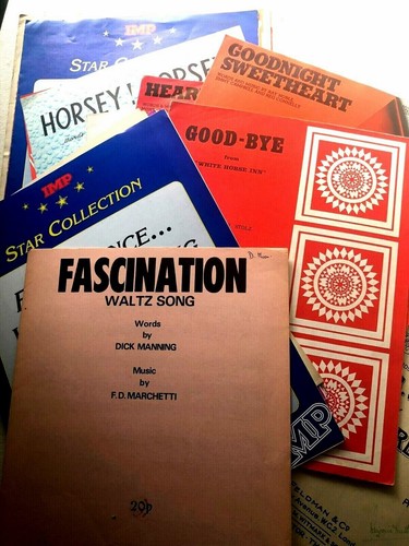 Sheet music song reprint - music,