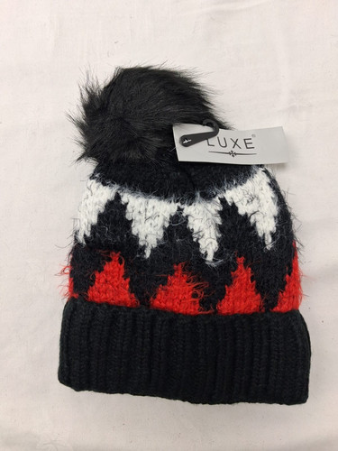 Luxe red white black - red, &black