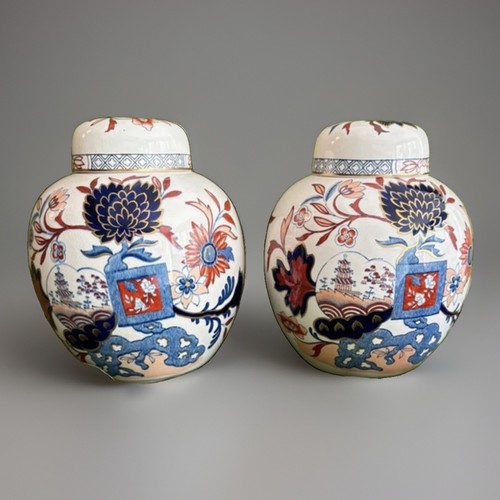 Pair mason ironstone - pair,