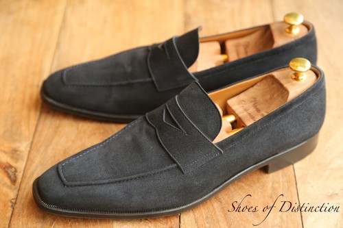 Stemar navy suede - navy, penny