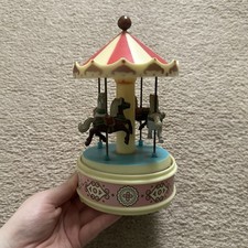RARE Vintage 1970s Yaps Rotating Horse Carousel Music Box