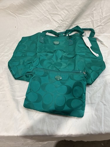 New green coach duffle - green,