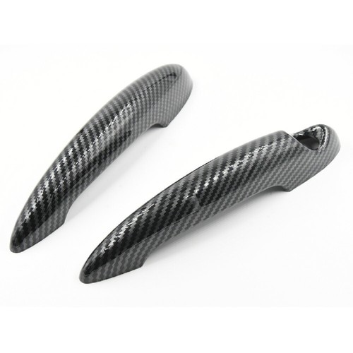 Black carbon fiber door - black,