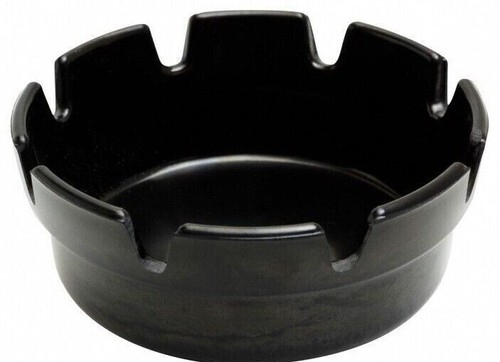 Black melamine ashtray 100mm - ashtray,