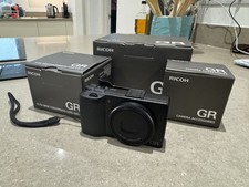 Ricoh GR III Camera + GW-4 Wide Lens + GA-1 Lens Adapter, Spare Battery. Boxed.