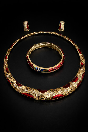 Vintage style cloisonné - style,