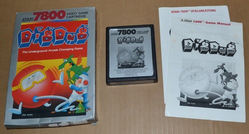 Atari 7800 dig dug cib - -,